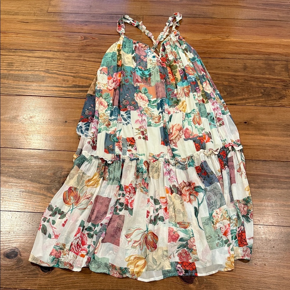 Anthropologie Floral Multicolor floral Dress. NWT Size S
